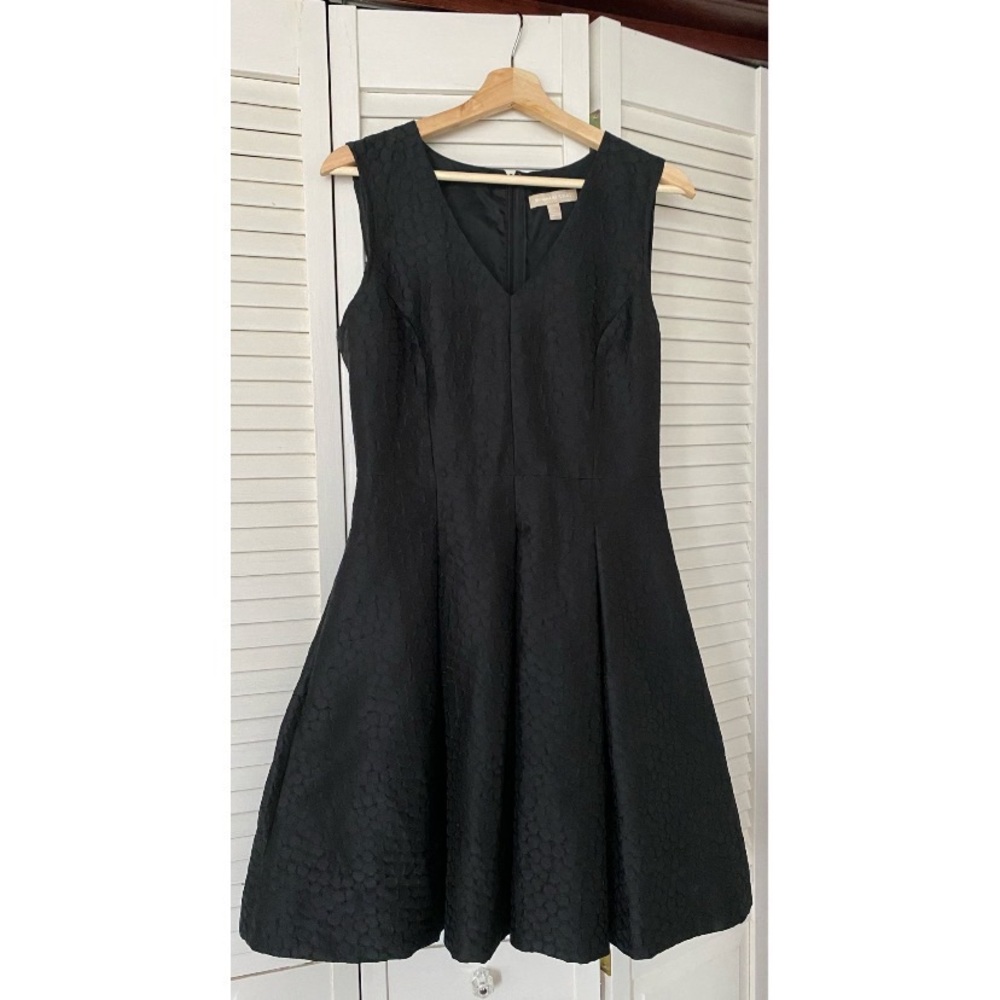 Sleeveless black cocktail dress